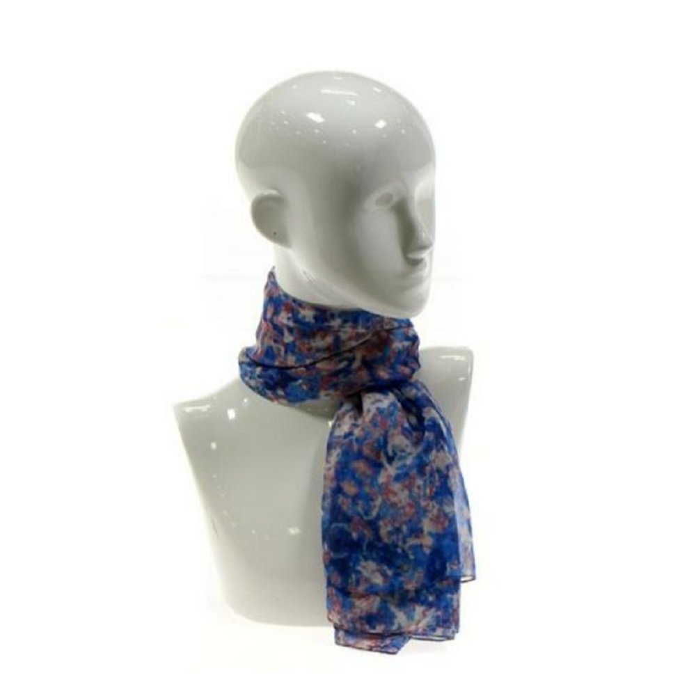Cejon Accessories Lightweight Blue Printed Scarf
